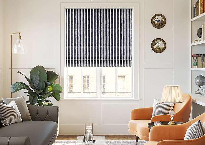 Vintage Stripe, Drama - Roman Blind - Image 3